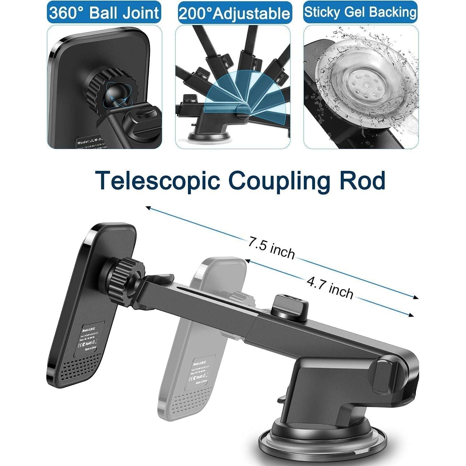 Magnetic Suction Car Mount - WW70