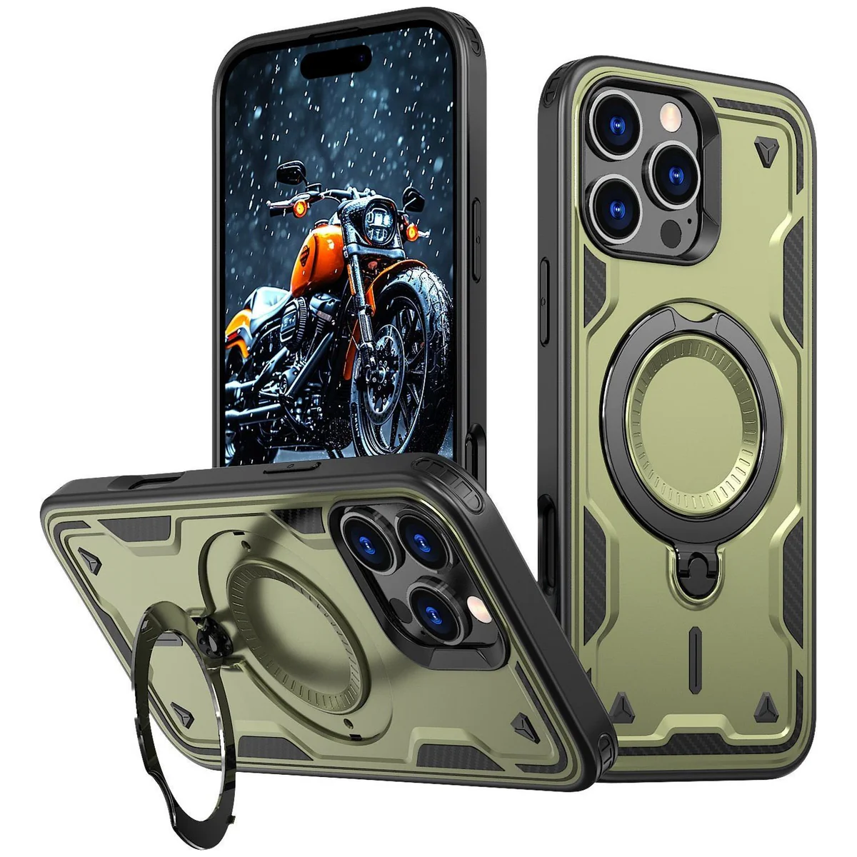 iPhone 16 Pro Max - MS Armor Ring Case