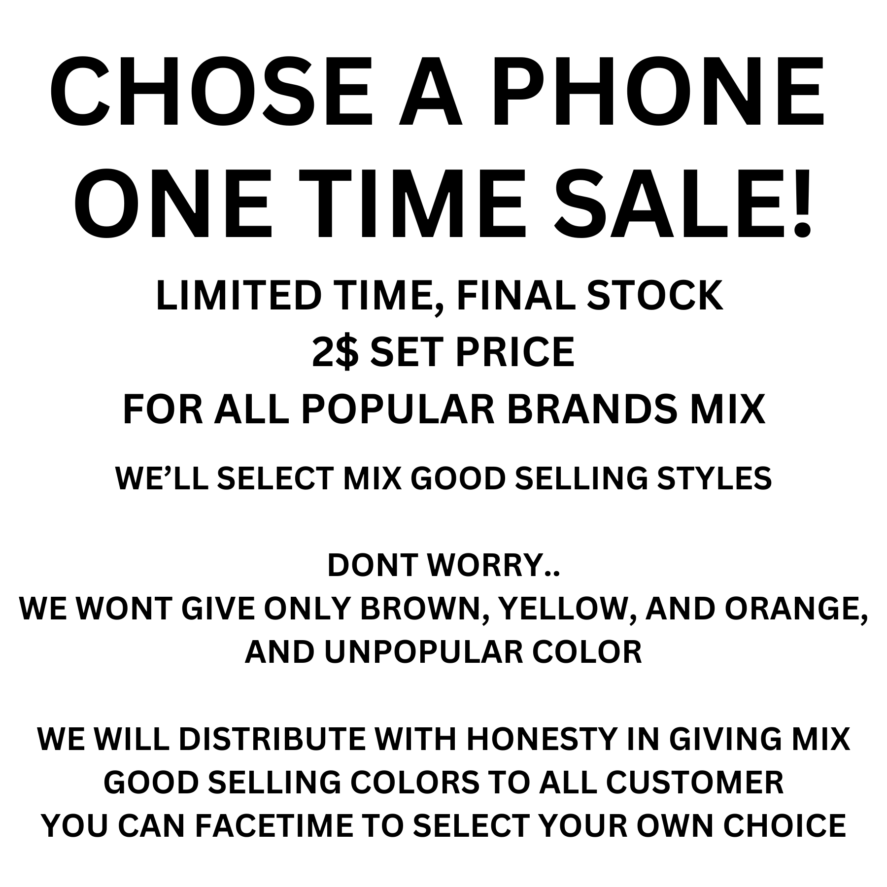 Mix Brand Cases CLOSEOUT